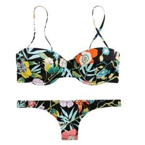 J. Crew Underwire Bikini in Liberty Pavilion Size 32A Top and XXS Bottom NWT